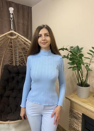 Гольф светр водолазка нова голуба синя