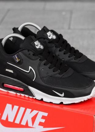 Мужские черно-белые спортивные кроссовки high nike air max