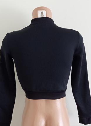 Укороченная зепка adidas с длинными рукавами4 фото