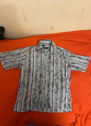 Детская рубашка с коротким рукавом  для мальчика