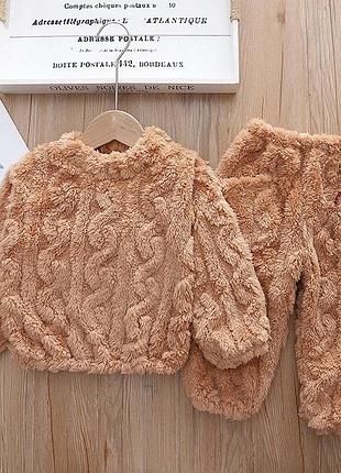 Детская теплая пижама детская 86-110 г 5
