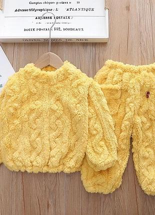 Детская теплая пижама детская 86-110 г 6