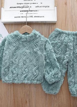 Детская теплая пижама детская 86-110 г 7
