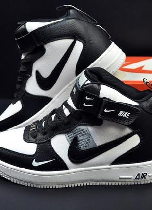 Кроссовки зимние подростковые cheap nike roshe run oreo shoes for girls boys high арт 21546 ❄️