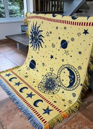 Ковер , винтажный100 проц котон в отличном состоянии 145*120 двухсторонний европа новый