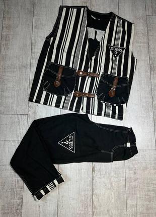 Женский костюм жилетка и штаны guess