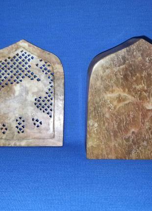 Каменная винтажная шкатулка индийская со слоном