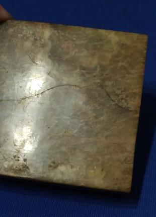 Каменная винтажная шкатулка индийская со слоном