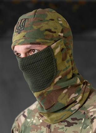 Балаклава зимняя флисовая тактическая мультикам сота! балаклава флісова зимова тактична мультикам!