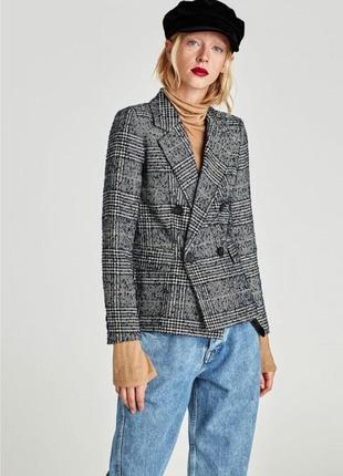 Пиджак zara теплый
