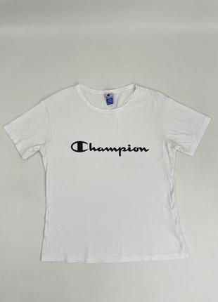 Женская белая футболка champion