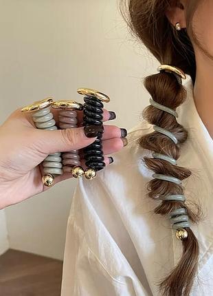 Японская спиральная резинка для волос