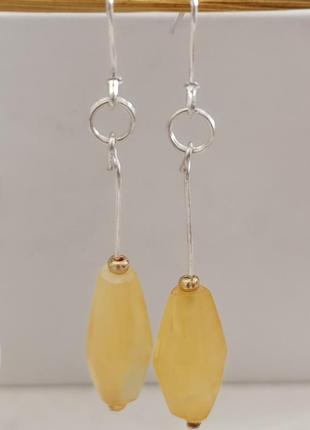 Серьги. янтарь