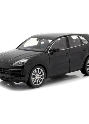 Автомодель welly porsche cayenne turbo 1:24 чорна (24092w/24092w-1)