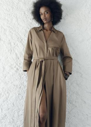 Поплиновое платье zara новая коллекция,платье zara новая коллекция