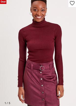 Свитер гольф под горло водолазка вязаный