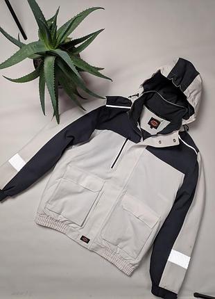 Куртка Topman revere stripe shirt in gray