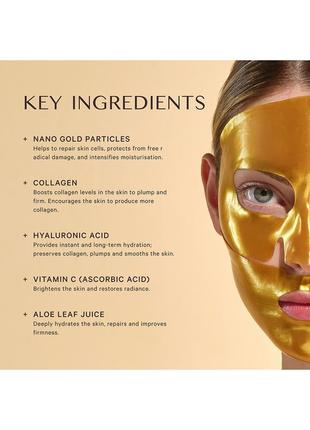 Золота ліфтинг-маска mz skin hydra-lift gold face mask 25 г3 фото