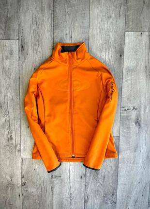Salomon softshell кофта толстовка m размер на флисе оригинал оранжевая