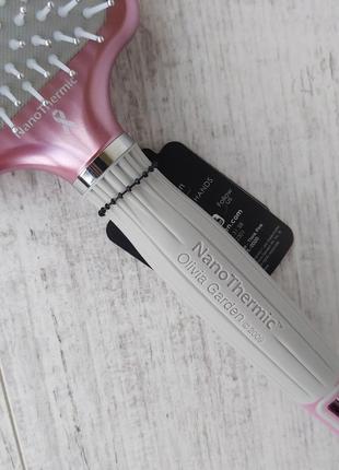 Щітка для волосся olivia garden nano thermic styler paddle large think pink4 фото