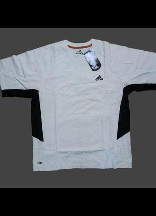 Футболка adidas адідас майка біла white black elements