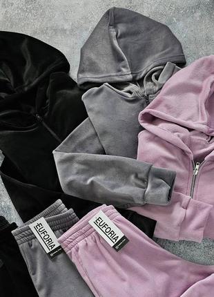 Велюровий спортивний костюм7 фото