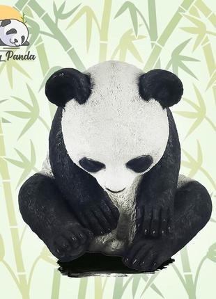 Декоративна скульптура для саду "sleeping panda" 27,8х27х26,5см статуетка для саду, садова фігурка1 фото