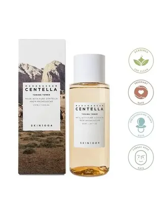 Зволожуючий тонер з центелою та гіалуроновою кислотою skin1004 madagascar centella toning toner 210 ml