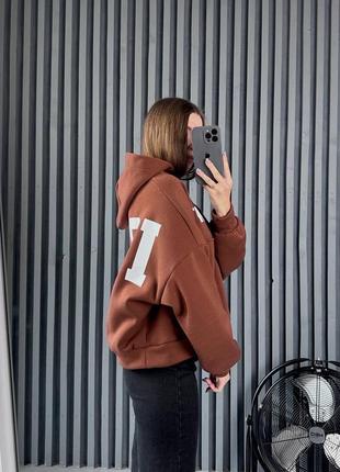 Теплый худи