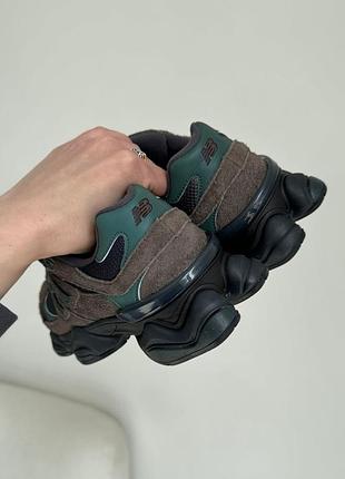 New balance 9060 brown/dark green 3