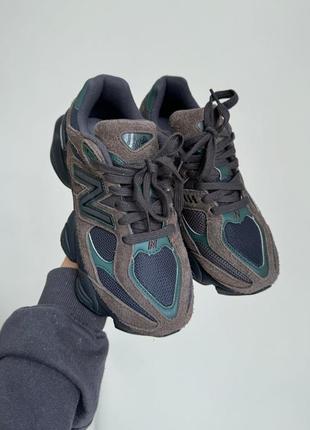 New balance 9060 brown/dark green 5