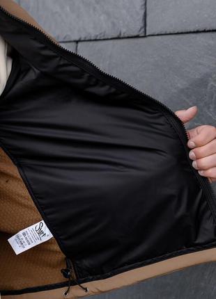 Демісезонна чоловіча куртка staff soft shell ob beige & black