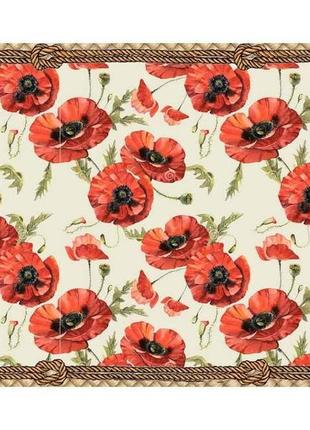 Термосерветка 1-стороння 0,98*0,58м №15 пластик маки тм bona domus