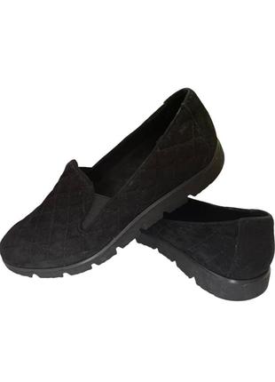 Женские черные замшевые лоферы vaneli juana 43$