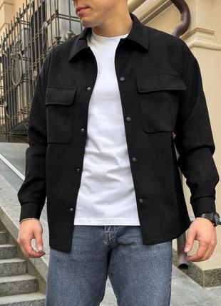 Рубашка замшевая reload - suede, черный