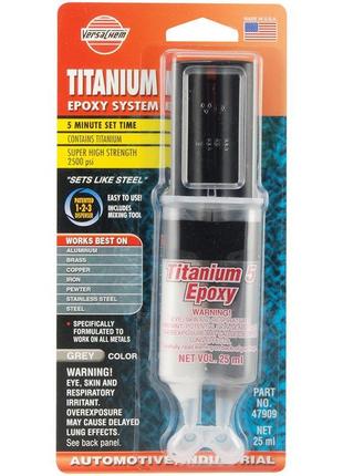 Versachem titanium 5® epoxy, 25ml универсальный титановый эпоксидный 2-х компонентный клей для стек