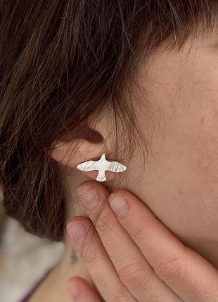 Серьги птички