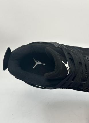 Кроссовки nike air jordan 4 retro (black mat)4 фото