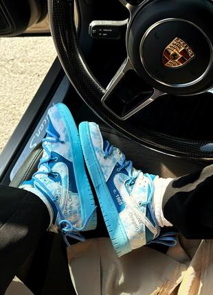 Кросівки nike sb dunk x off white blue