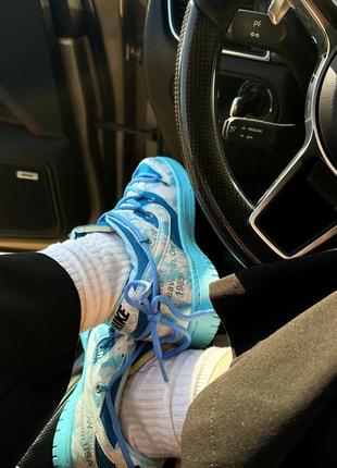 Кроссовки nike sb foot x off white blue8 фото