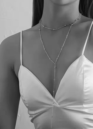 Украшение двойной цепочки