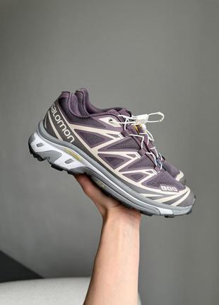 Жіночі кросівки salomon xt-6 violet/brown