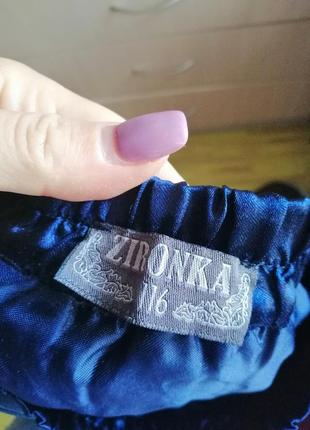 Фатиновая синяя юбка4 фото