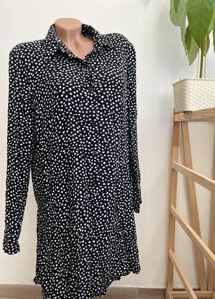 Платье миди в горох из вискозы от primark m-xl