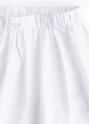 Свободная мини-юбка из мягкой хлопчатобумажной ткани6 фото