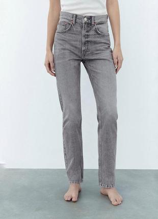 Джинси zara straight fit3 фото