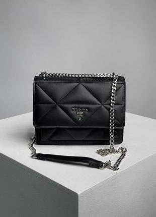 Сумка prada nappa shoulder bag black5 фото