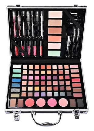 Косметический набор для макияжа в кейсе 30х21х6,5см, черный / бьюти кейс с косметикой