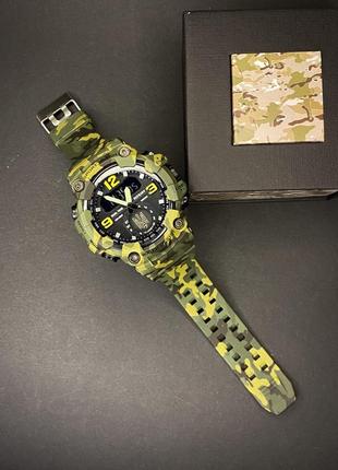 Часы наручные patriot 004cmgruagd трезубец золото зеленый камуфляж + коробка 😍2 фото
