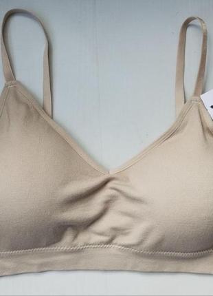 Топ greenice безшовний на тонких регульованих бретелях бежевий xl\xxl 6471